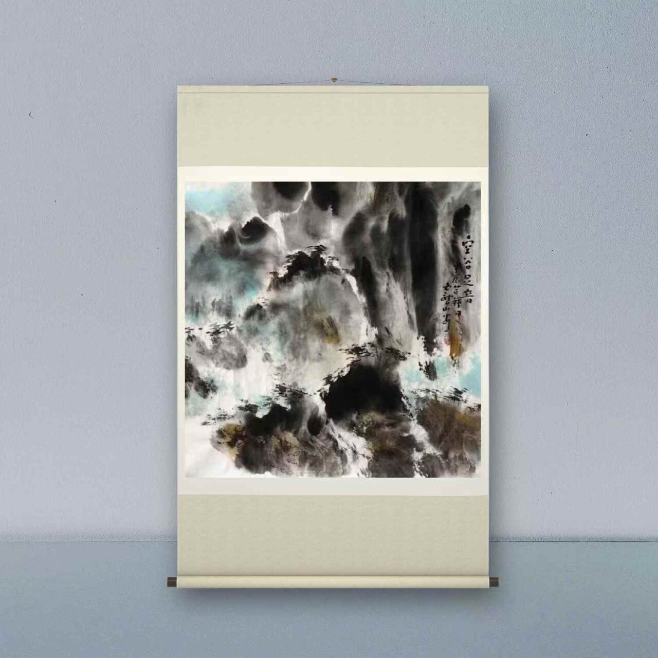 Jin Zhong's painting :Echoes in the Empty Valley-空谷足音 - Image 2